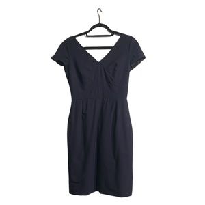 Banana Republic Flattering Navy Blue Dress